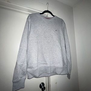 Tommy Hilfiger size M grey crew neck fleece hoodie - never worn